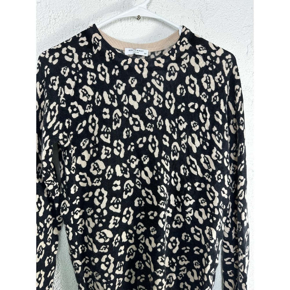 Equipment femme sloane leopard print cashmere sweater - Picture 4 of 8